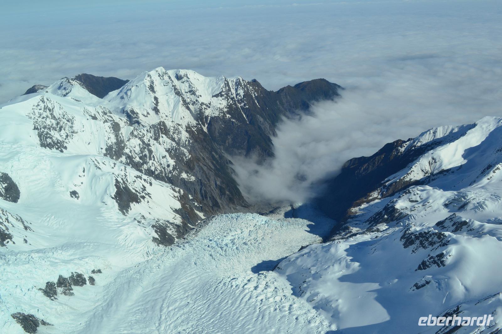 Flug um den Mount Cook - Franz Josef Glacier