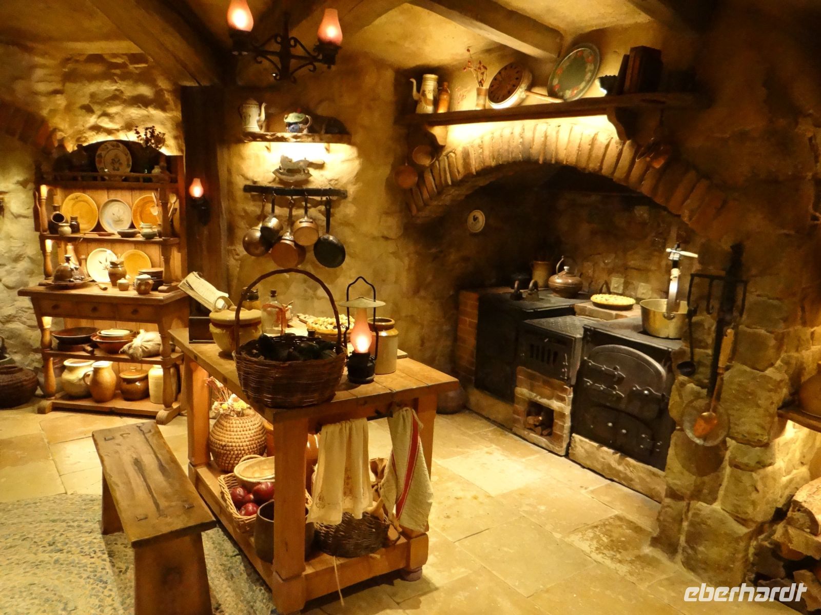 Hobbiton Movie Set, die Innenausstattung hat aus dem Vollen geschöpft.