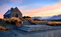 Morgenröte am Lake Tekapo