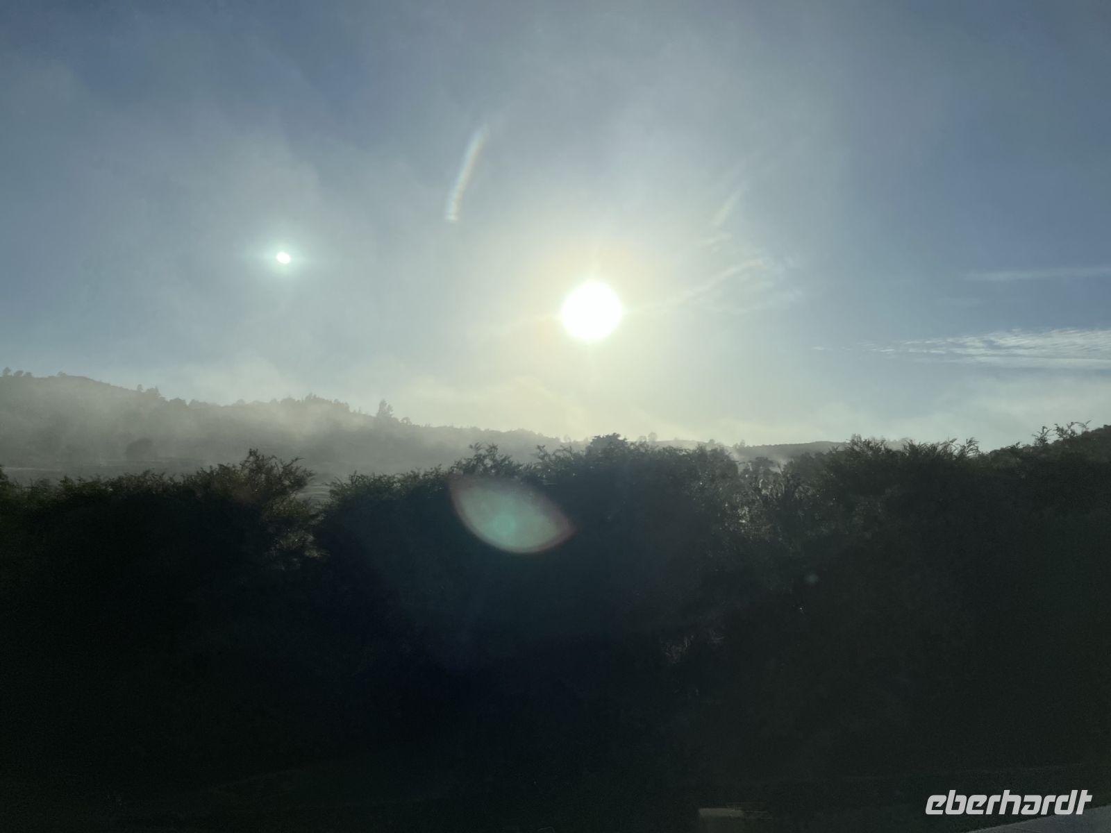 Nebel auf der Fahrt nach Auckland
