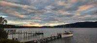 Neuseeland Südinsel -  Fjordland Nationalpark - Te Anau am Abend