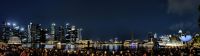 Panorama von Singapur am Marina Bay Sands Hotel