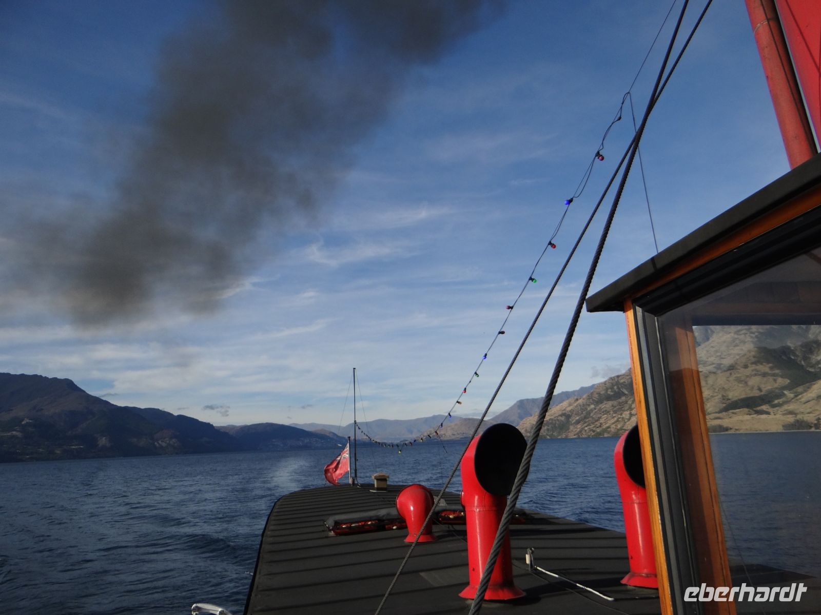 Queenstown, TSS Earlslaw, vier Heizöfen sorgen für Dampf im Kessel.