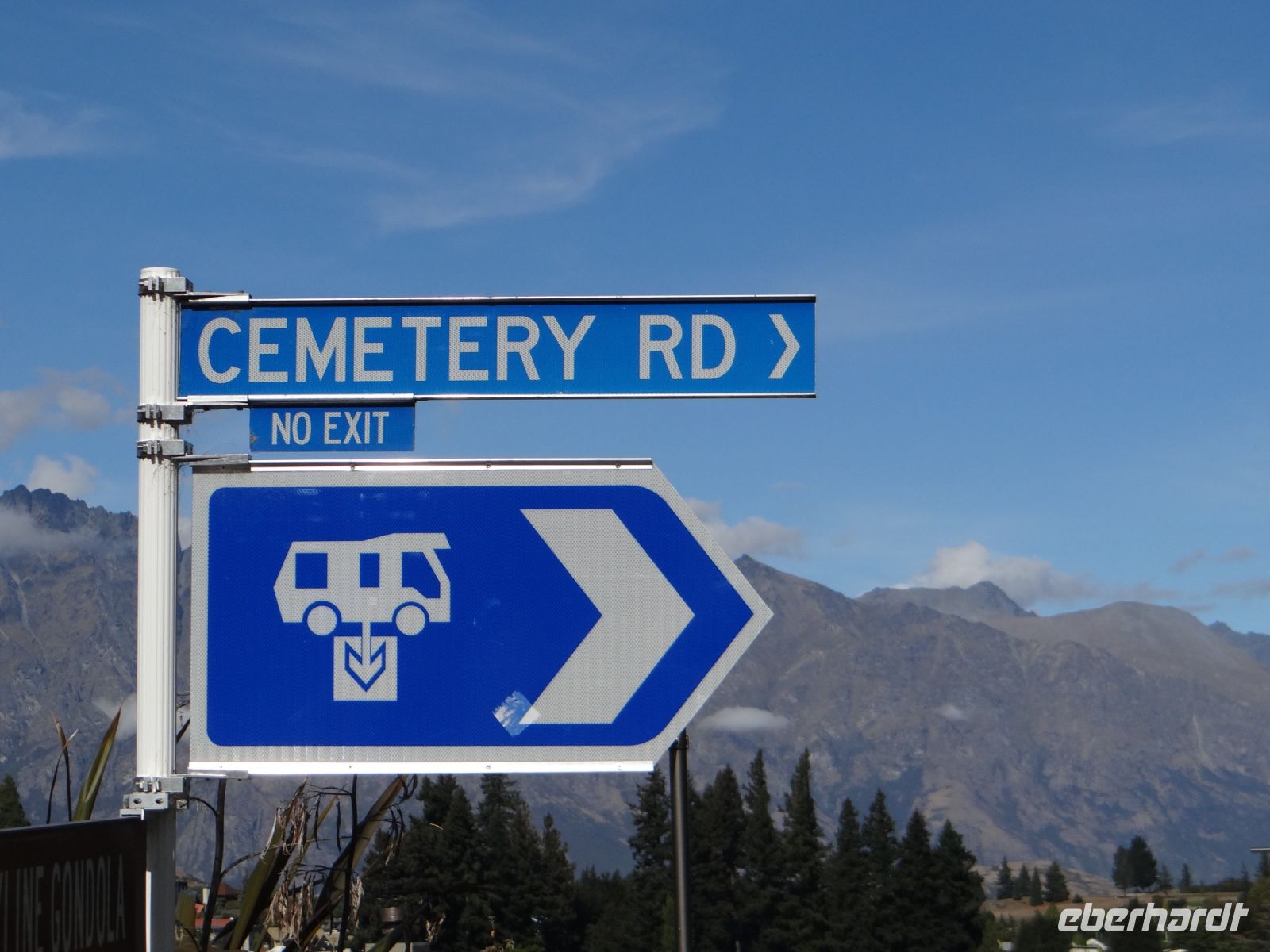 Queenstown, die Friedhofsstraße ist eine Sackgasse - auch im übertragenen Sinn.