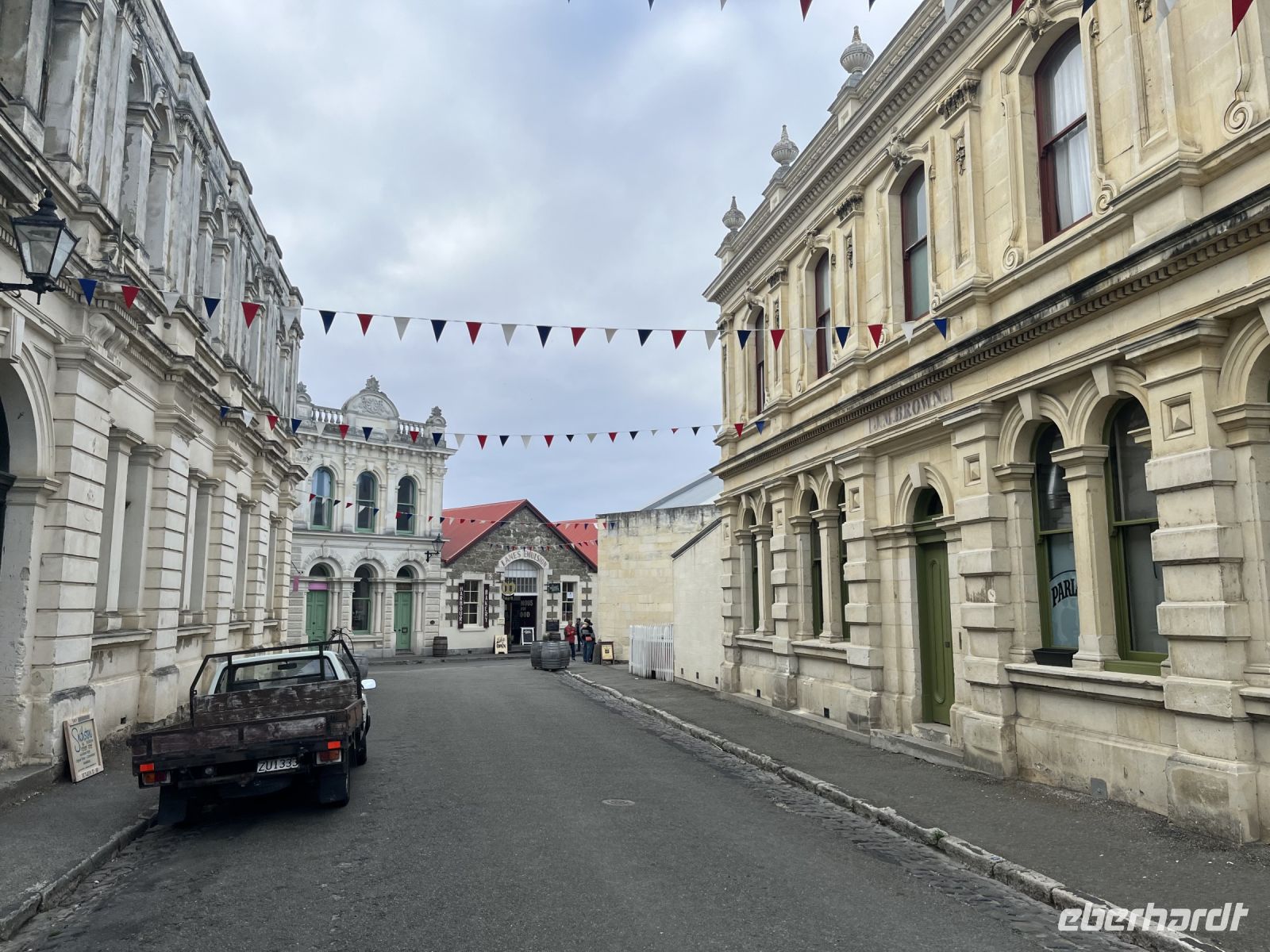 Sandsteinhäuser in Oamaru