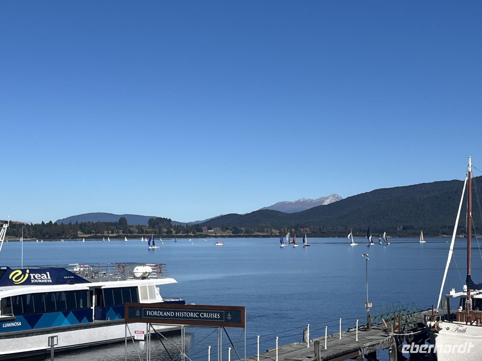 Segelregatta auf dem Lake Te Anau