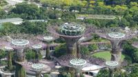 Singapur, Blick vom Observation Deck des Marina Bay Sands Hotels