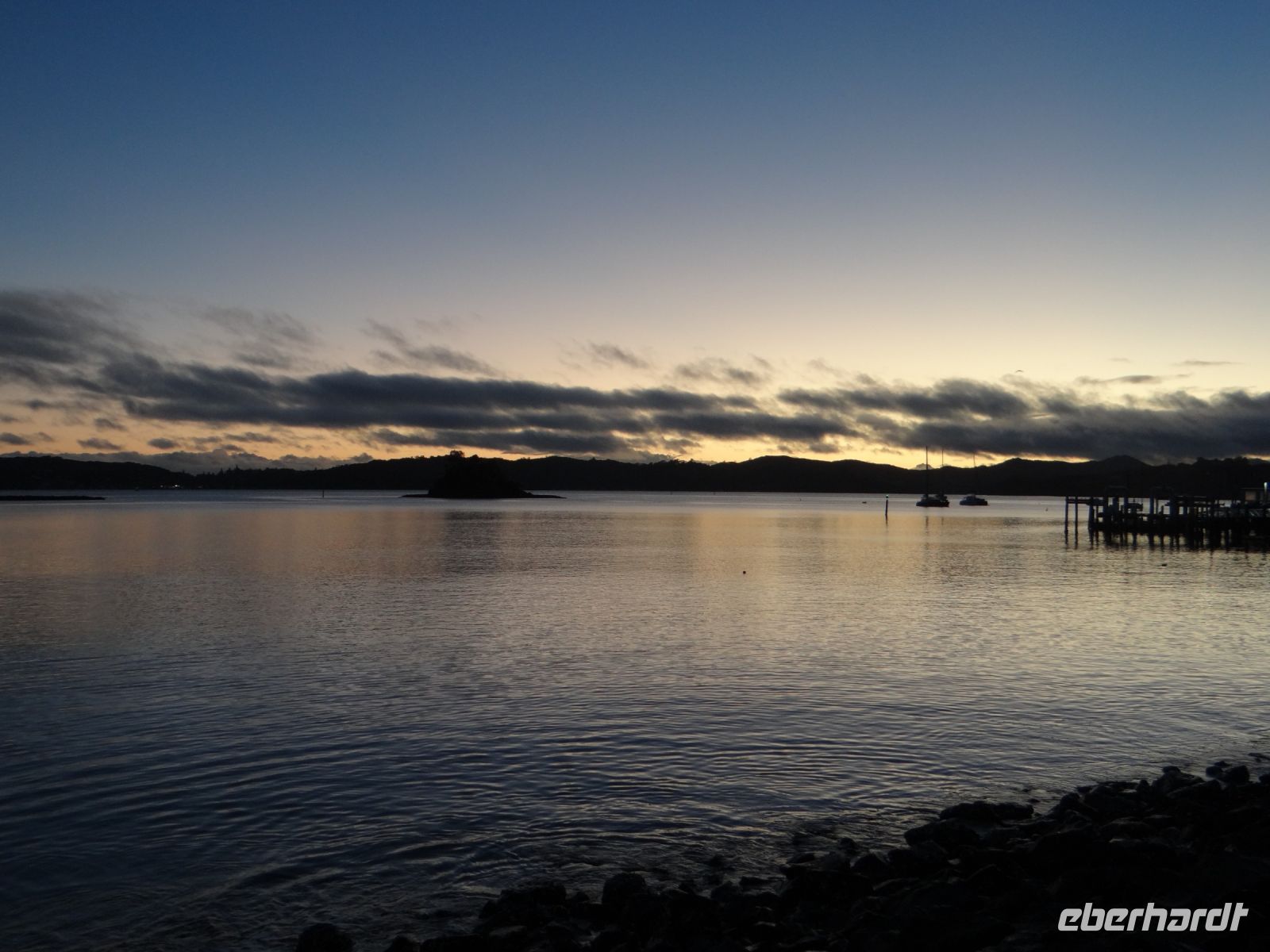 Sonnenuntergang über der Bay of Islands