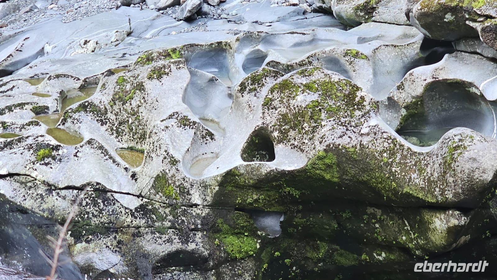 Steinformation bei den Chasm-Falls
