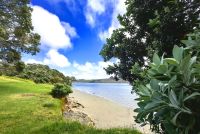 Strand und Campingplatz auf dem Weg zum Cape Reinga