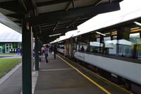 TranzAlpine im Bahnhof von Christchurch