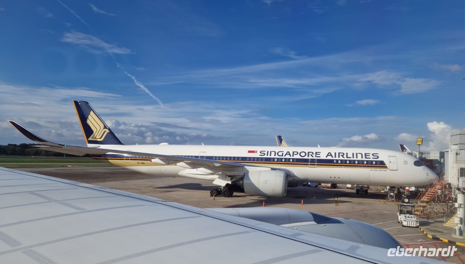 Unser Flugzeug nach Singapur