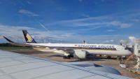 Unser Flugzeug nach Singapur