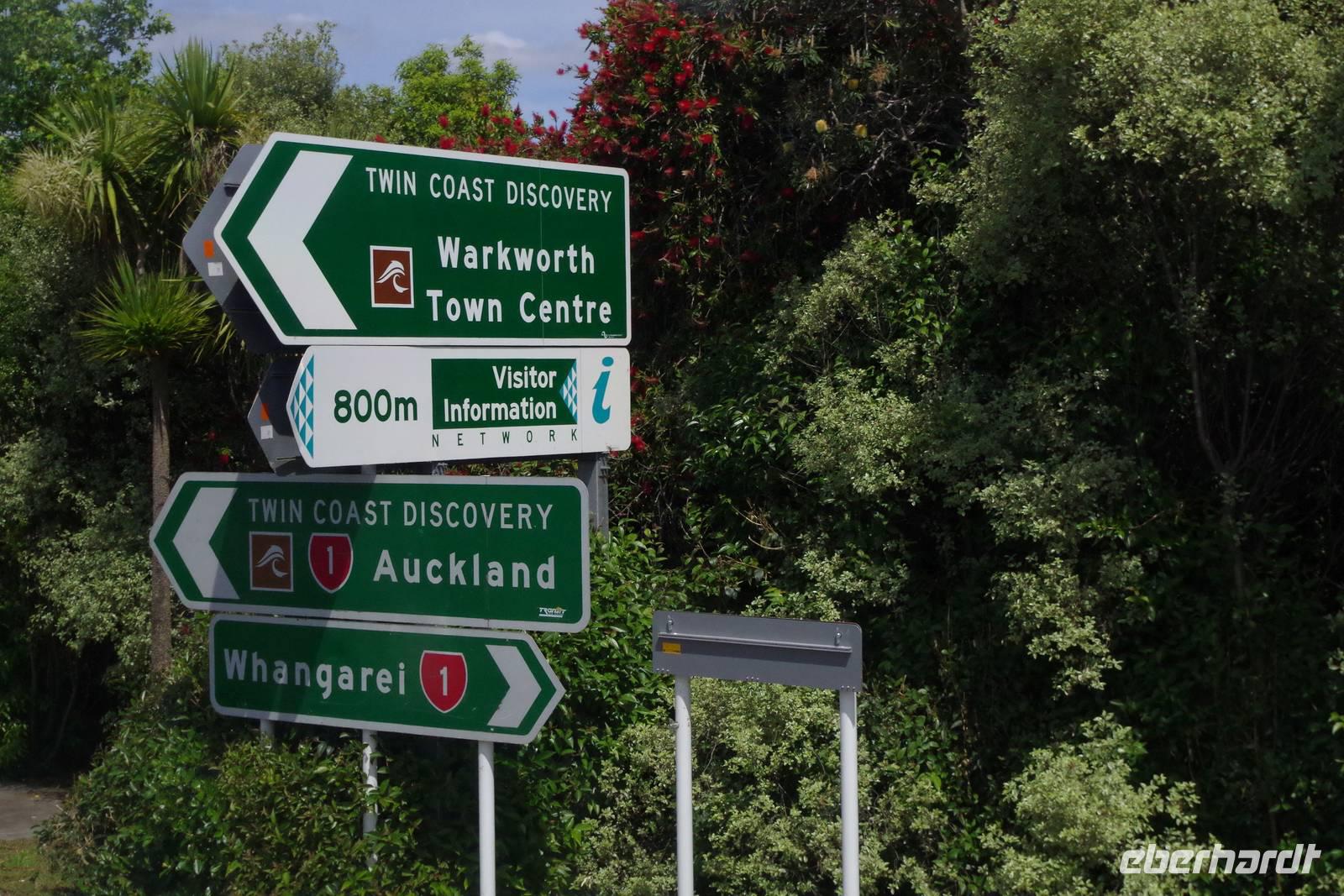 Wegweiser Auckland