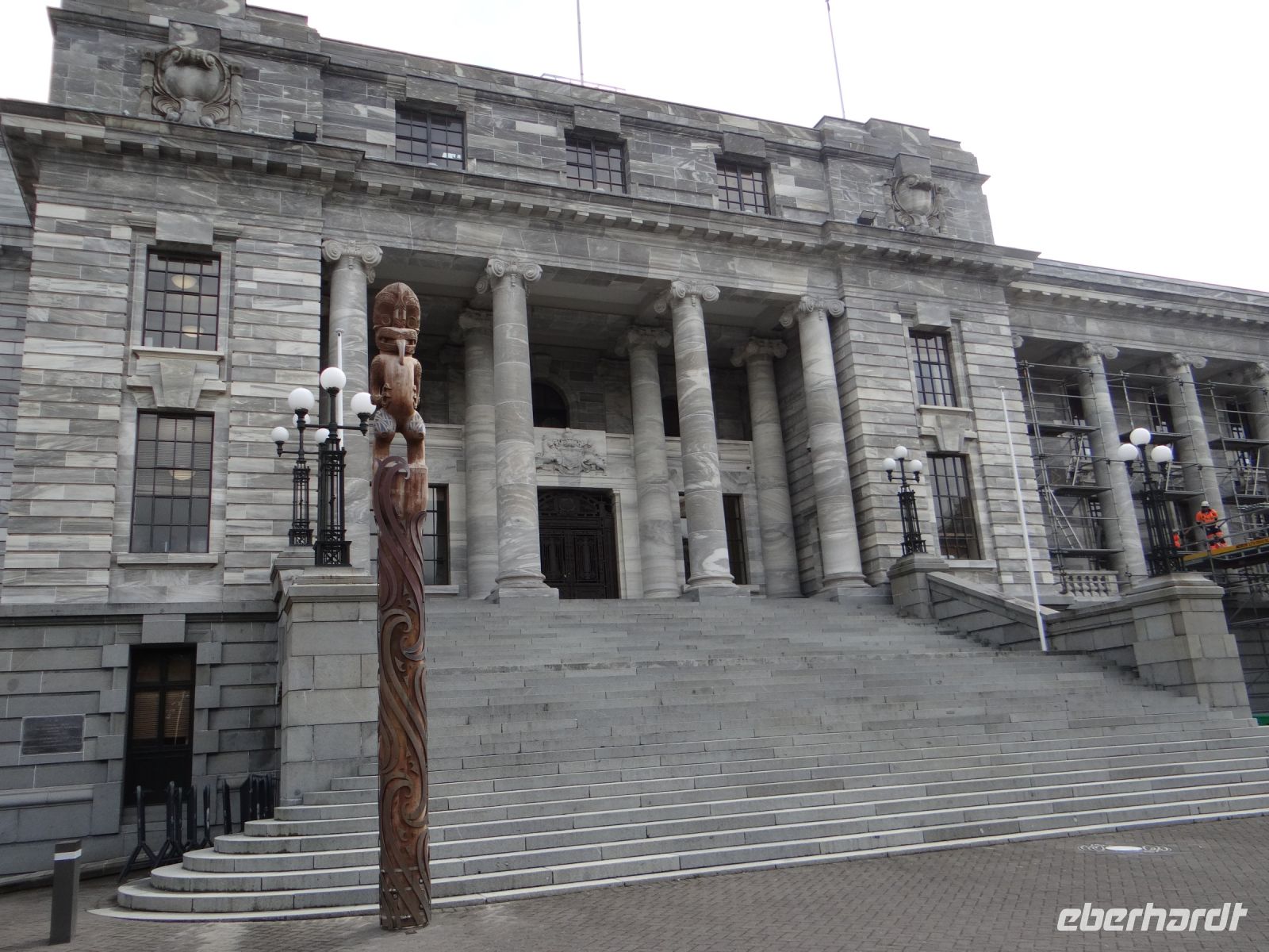 Wellington, das frühere Regierungsgebäude strahlt kühle Macht aus.