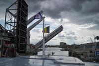 Einfahrt in den Hafen, Kattendijkdok