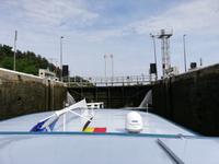 MS Rigoletto in der Schleuse