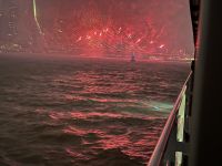 Rotterdam - Silvesterfeuerwerk an der Erasmusbrücke