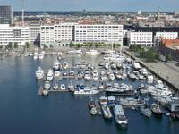 Blick auf den Jachthafen, Antwerpen