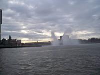 Begrüßung mit Fontäne