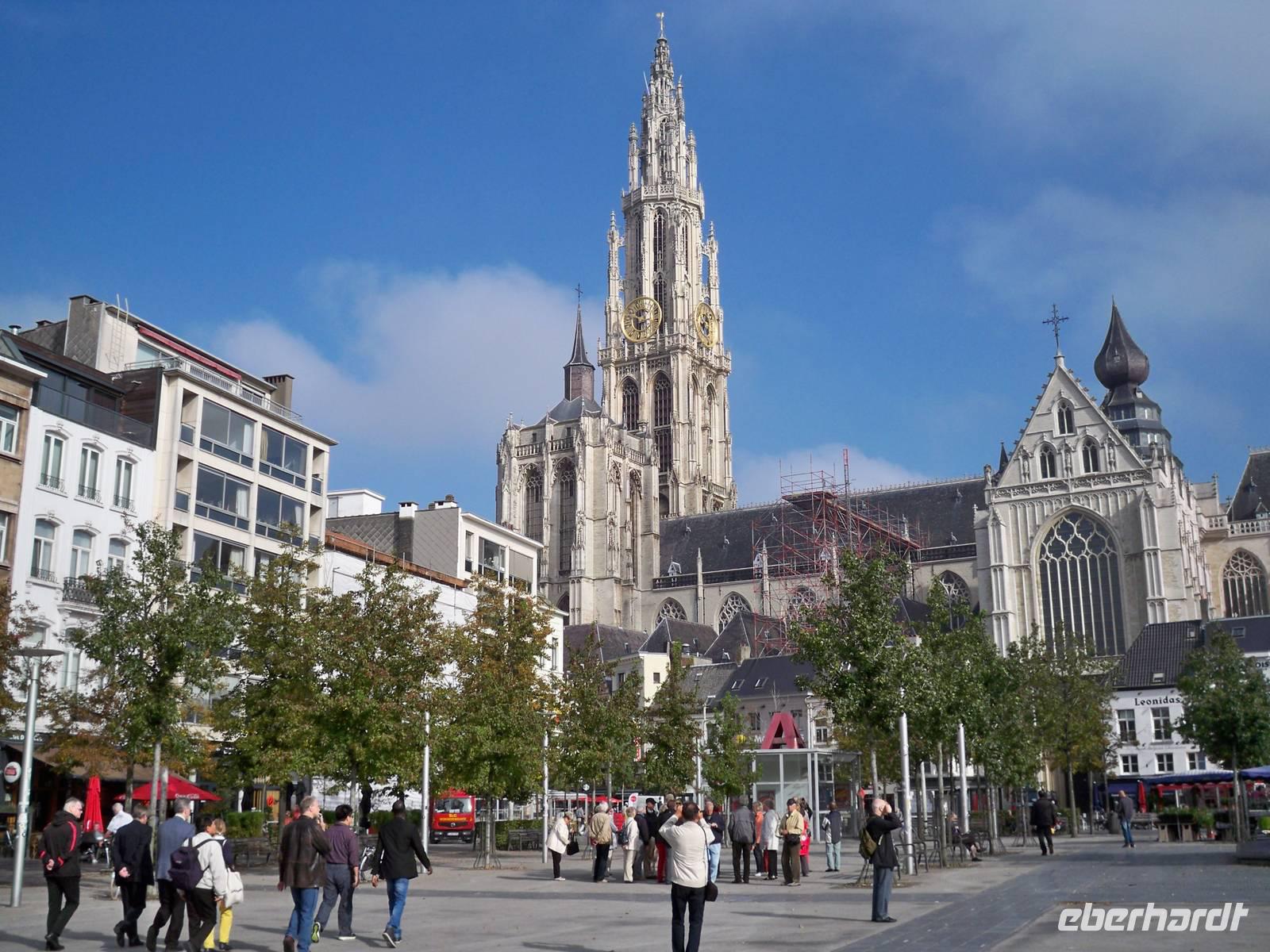 Blick zur Liebfrauen-Kathedrale, Antwerpen