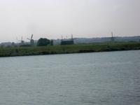 Fahrt an Kinderdijk vorbei