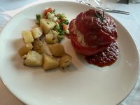 Abendessen auf der MS Dutch Grace