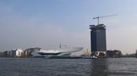 017 Amsterdam, Blue Boat Grachtenfahrt, Außen IJ