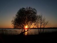 Abendstimmung am Hotel