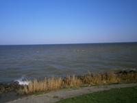 Blick vom Abschlußdeich auf das Ijsselmeer
