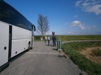 Kurzer Fotostop auf dem Parkplatz am Markwaarderdeich