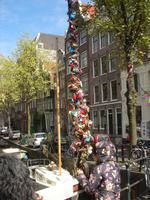 Liebesschlösser in Amsterdam