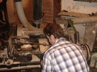 Roel an der Kopierfräse