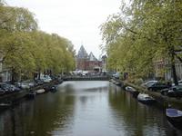 Blick zur alten Waage in Amsterdam