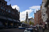 013 Amsterdam, Rathausstrasse und Westerkerk