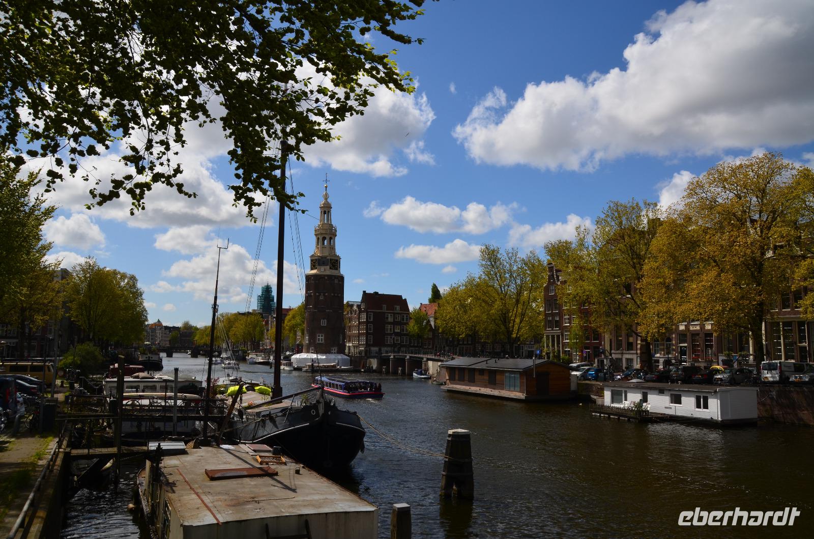040 Amsterdam, Oudeschans mit altem Stadtturm