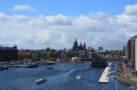 051 Amsterdam, Blick vom Dach des Nemo Sience Museums