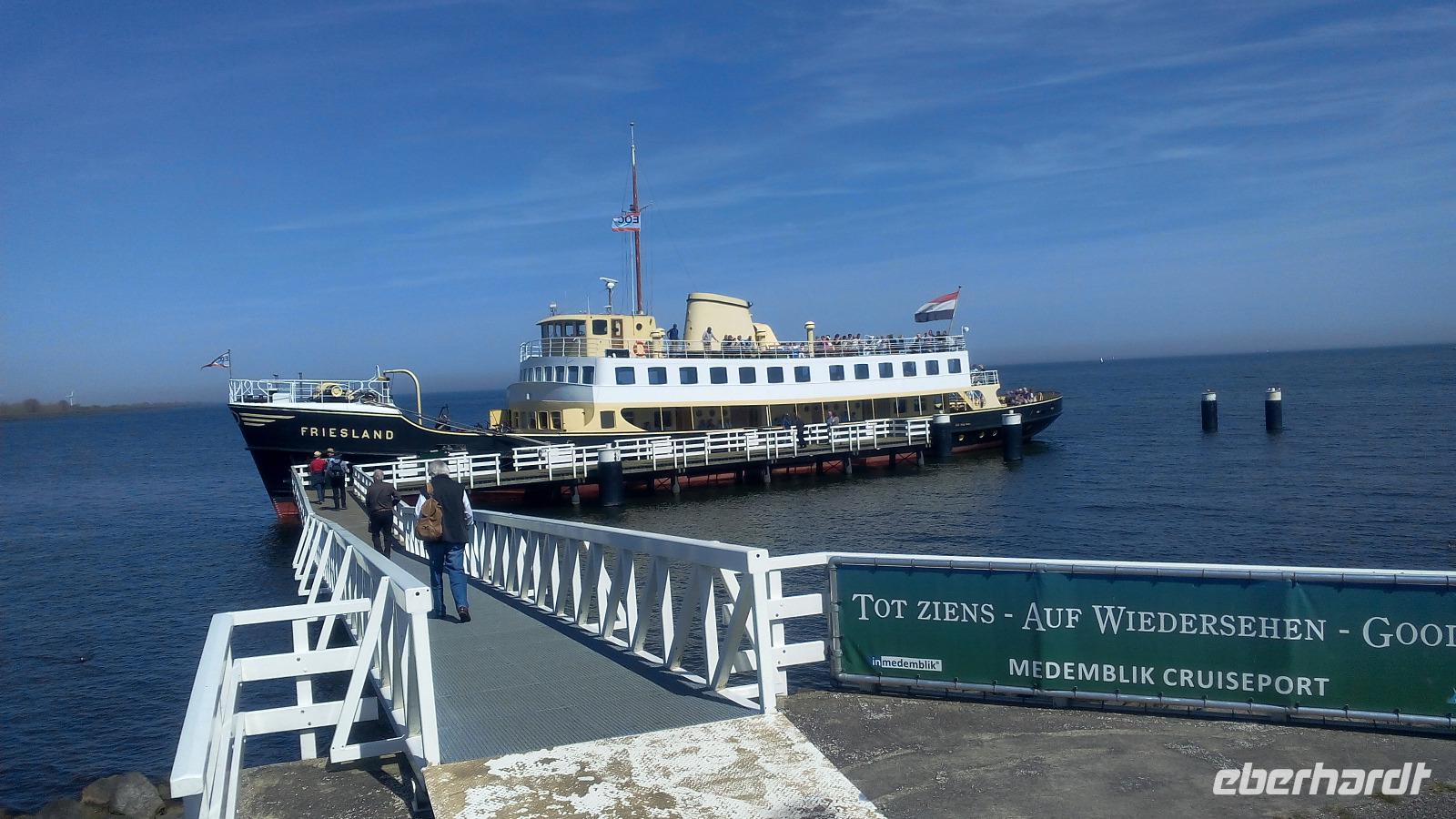 Medemblik, Fahrt mit dem Dampfer nach Enkhuizen