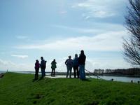 Eberhardt Reisegäste auf dem Deich