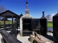 Die Fischerhütte mit Räucherei