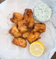 Kibbeling in einem Bistro in Medemblik