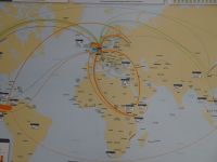 Aalsmeer - Marktplatz Royal Flora Holland - Beschaffungs- (rot) und Absatzwege