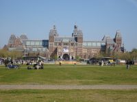 Amsterdam: Museumplein mit Rijksmuseum ...