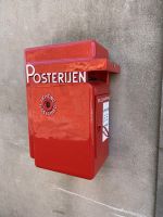 Briefkasten, Design Anton Kurvers, im Jahr 1929 (!)