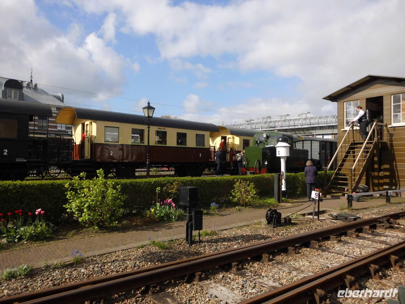 Museumszug Hoorn. Wir saßen in Wagen 58