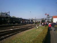 Unser Kleinbahnzug steht zur Abfahrt bereit