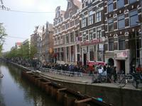 Grachtenszene in der niederländischen Hauptstadt