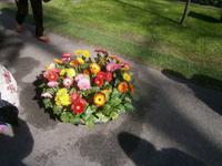 Schatten von Besuchern aus aller Welt