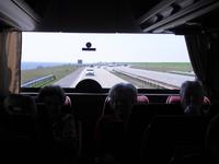 Auf dem Abschlussdeich von Holland nach Friesland