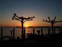 Abendstimmung am Hotel